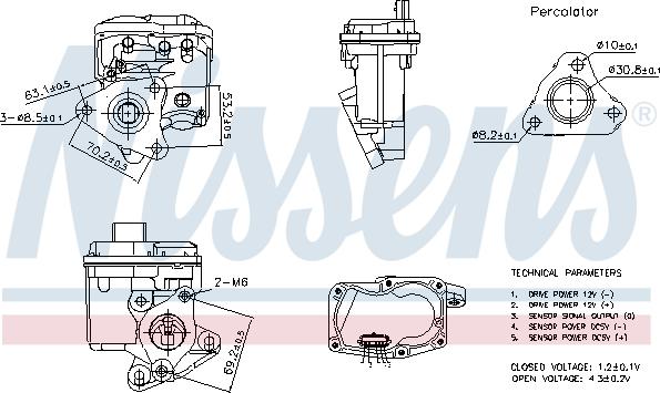 Nissens 98402 - Valvola ricircolo gas scarico-EGR autozon.pro