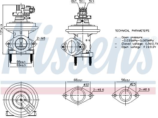 Nissens 98480 - Valvola ricircolo gas scarico-EGR autozon.pro