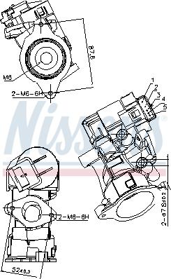 Nissens 98181 - Valvola ricircolo gas scarico-EGR autozon.pro