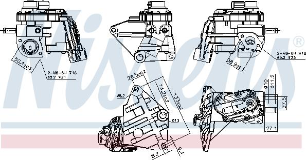 Nissens 98348 - Valvola ricircolo gas scarico-EGR autozon.pro