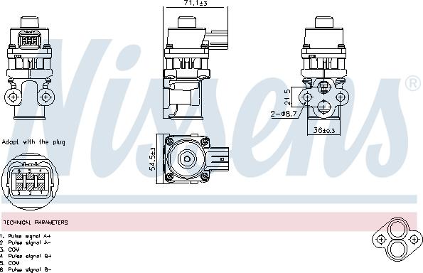 Nissens 98368 - Valvola ricircolo gas scarico-EGR autozon.pro