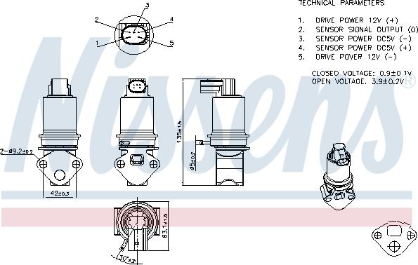 Nissens 98370 - Valvola ricircolo gas scarico-EGR autozon.pro