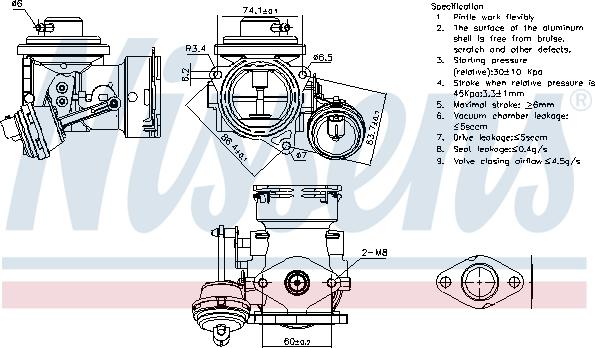 Nissens 98299 - Valvola ricircolo gas scarico-EGR autozon.pro