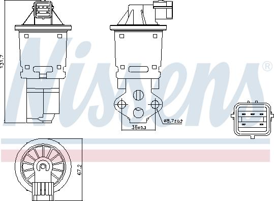 Nissens 98247 - Valvola ricircolo gas scarico-EGR autozon.pro