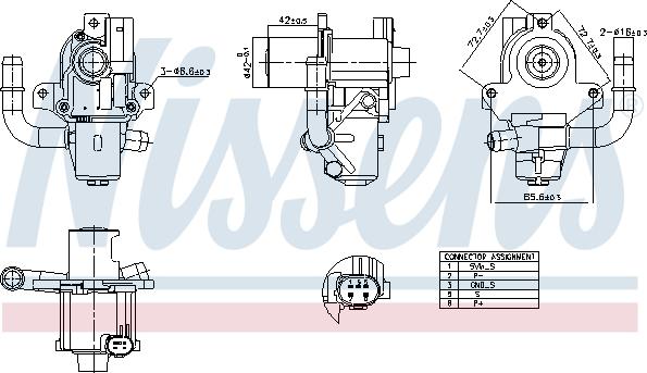 Nissens 98264 - Valvola ricircolo gas scarico-EGR autozon.pro