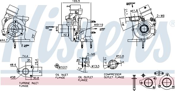 Nissens 93419 - Turbocompressore, Sovralimentazione autozon.pro