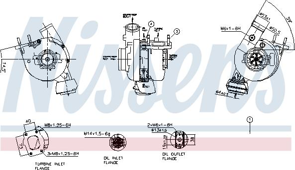 Nissens 93483 - Turbocompressore, Sovralimentazione autozon.pro