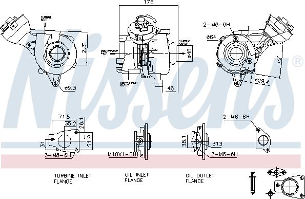 Nissens 93482 - Turbocompressore, Sovralimentazione autozon.pro