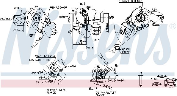 Nissens 93421 - Turbocompressore, Sovralimentazione autozon.pro