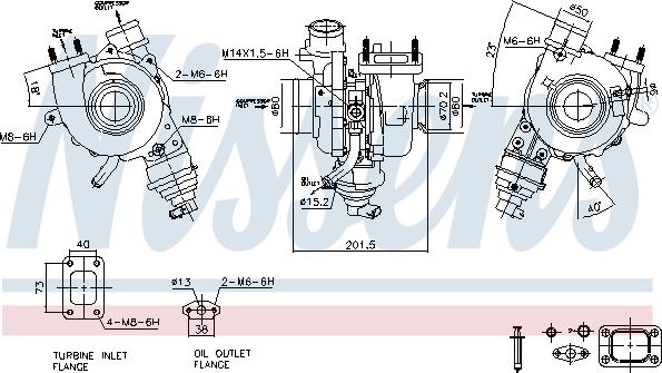 Nissens 93476 - Turbocompressore, Sovralimentazione autozon.pro