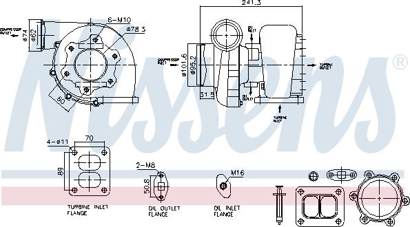 Nissens 93597 - Turbocompressore, Sovralimentazione autozon.pro