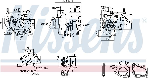 Nissens 93544 - Turbocompressore, Sovralimentazione autozon.pro