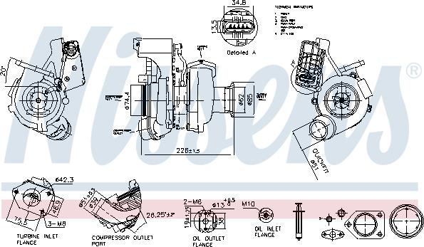 Nissens 93564 - Turbocompressore, Sovralimentazione autozon.pro