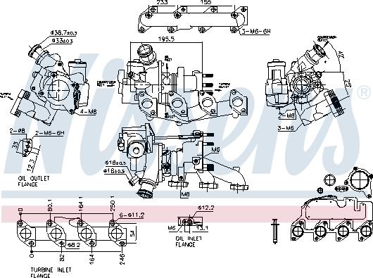 Nissens 93500 - Turbocompressore, Sovralimentazione autozon.pro