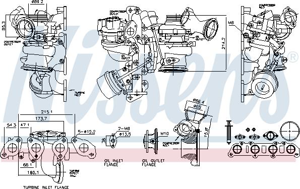 Nissens 93508 - Turbocompressore, Sovralimentazione autozon.pro