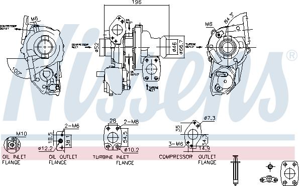 Nissens 93514 - Turbocompressore, Sovralimentazione autozon.pro