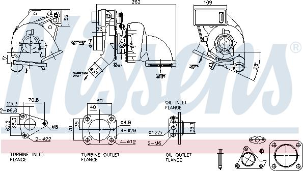 Nissens 93517 - Turbocompressore, Sovralimentazione autozon.pro