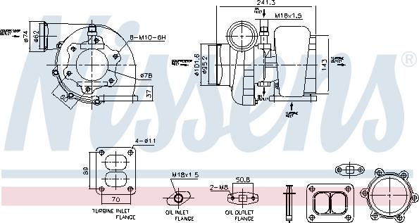 Nissens 93583 - Turbocompressore, Sovralimentazione autozon.pro