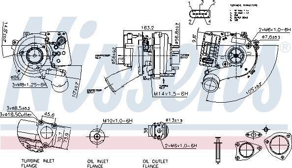 Nissens 93534 - Turbocompressore, Sovralimentazione autozon.pro