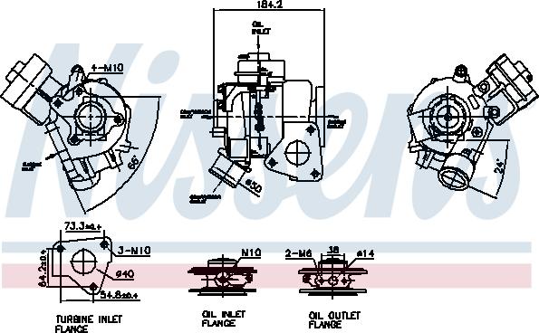 Nissens 93536 - Turbocompressore, Sovralimentazione autozon.pro