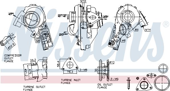 Nissens 93520 - Turbocompressore, Sovralimentazione autozon.pro