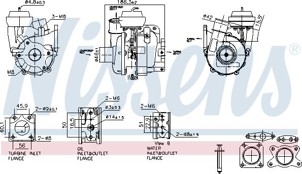 Nissens 93615 - Turbocompressore, Sovralimentazione autozon.pro