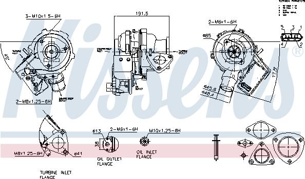 Nissens 93610 - Turbocompressore, Sovralimentazione autozon.pro