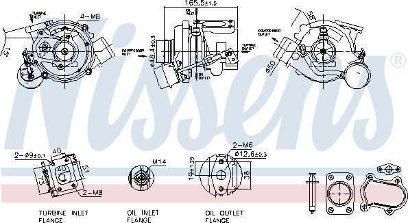 Nissens 93611 - Turbocompressore, Sovralimentazione autozon.pro