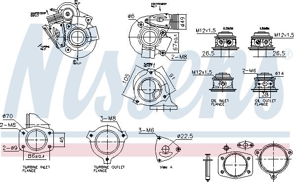 Nissens 93633 - Turbocompressore, Sovralimentazione autozon.pro