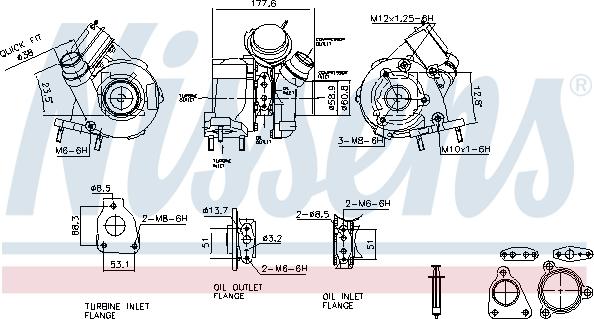 Nissens 93627 - Turbocompressore, Sovralimentazione autozon.pro