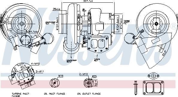 Nissens 93678 - Turbocompressore, Sovralimentazione autozon.pro