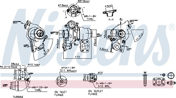 Nissens 93061 - Turbocompressore, Sovralimentazione autozon.pro