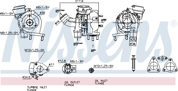 Nissens 93083 - Turbocompressore, Sovralimentazione autozon.pro