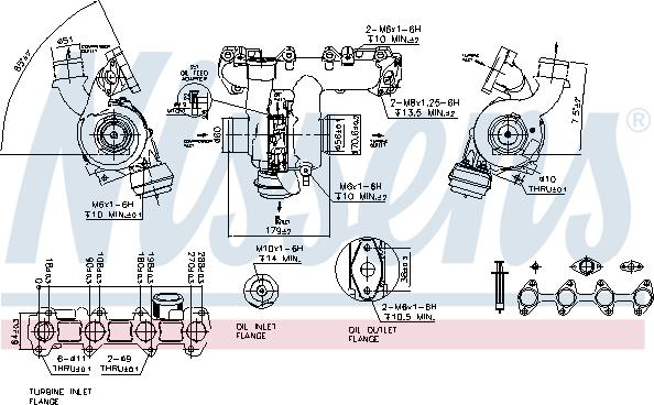 Nissens 93082 - Turbocompressore, Sovralimentazione autozon.pro