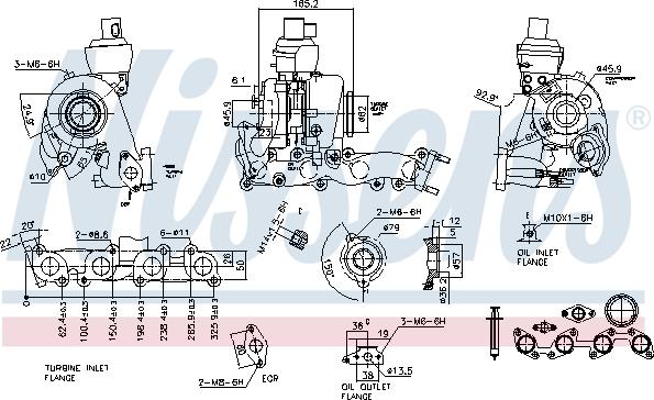 Nissens 93079 - Turbocompressore, Sovralimentazione autozon.pro