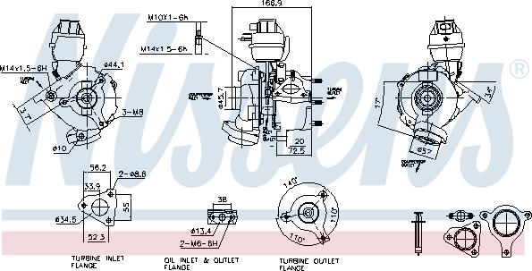 Nissens 93074 - Turbocompressore, Sovralimentazione autozon.pro