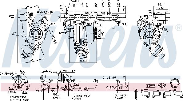 Nissens 93076 - Turbocompressore, Sovralimentazione autozon.pro