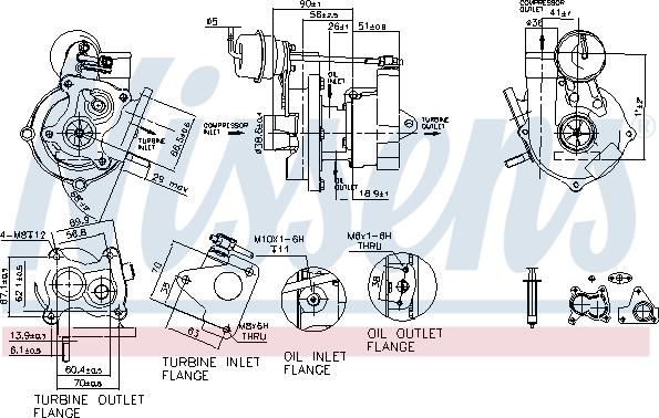 Nissens 93073 - Turbocompressore, Sovralimentazione autozon.pro