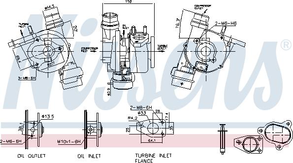 Nissens 93072 - Turbocompressore, Sovralimentazione autozon.pro