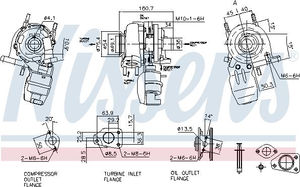 Nissens 93142 - Turbocompressore, Sovralimentazione autozon.pro