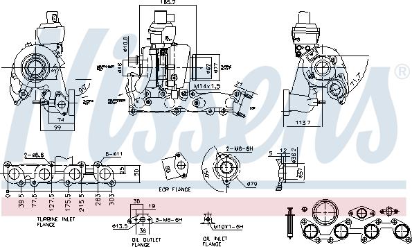 Nissens 93168 - Turbocompressore, Sovralimentazione autozon.pro