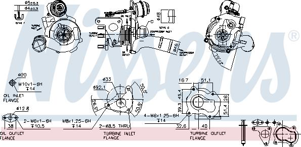 Nissens 93163 - Turbocompressore, Sovralimentazione autozon.pro