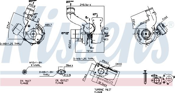 Nissens 93111 - Turbocompressore, Sovralimentazione autozon.pro