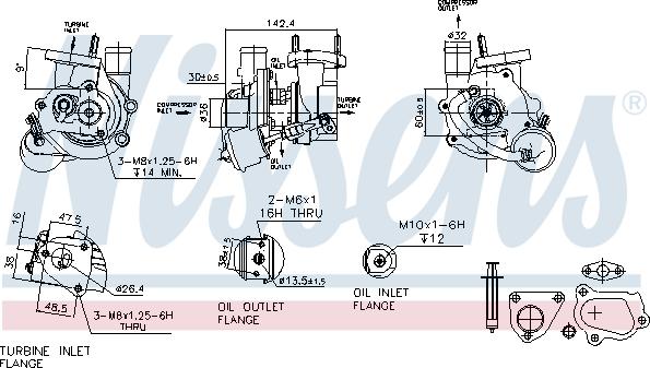 Nissens 93134 - Turbocompressore, Sovralimentazione autozon.pro