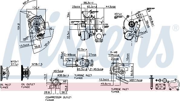 Nissens 93132 - Turbocompressore, Sovralimentazione autozon.pro