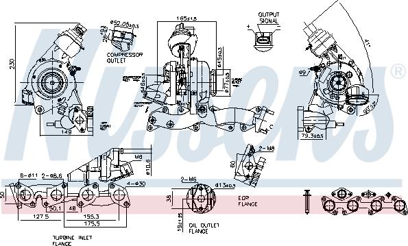 Nissens 93126 - Turbocompressore, Sovralimentazione autozon.pro