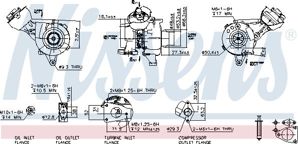 Nissens 93121 - Turbocompressore, Sovralimentazione autozon.pro