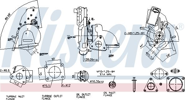 Nissens 93128 - Turbocompressore, Sovralimentazione autozon.pro