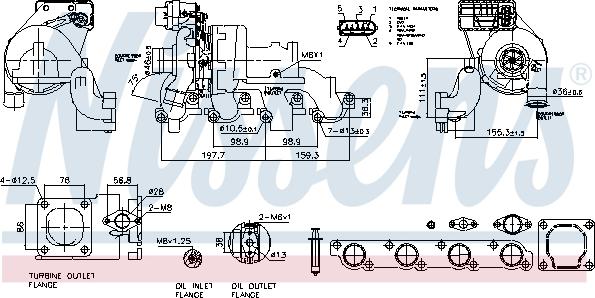 Nissens 93123 - Turbocompressore, Sovralimentazione autozon.pro