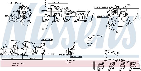 Nissens 93127 - Turbocompressore, Sovralimentazione autozon.pro